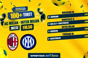 AdmiralBet 100+ tiket - Menjon, Damrfis i Tiram za kvotu 118,50